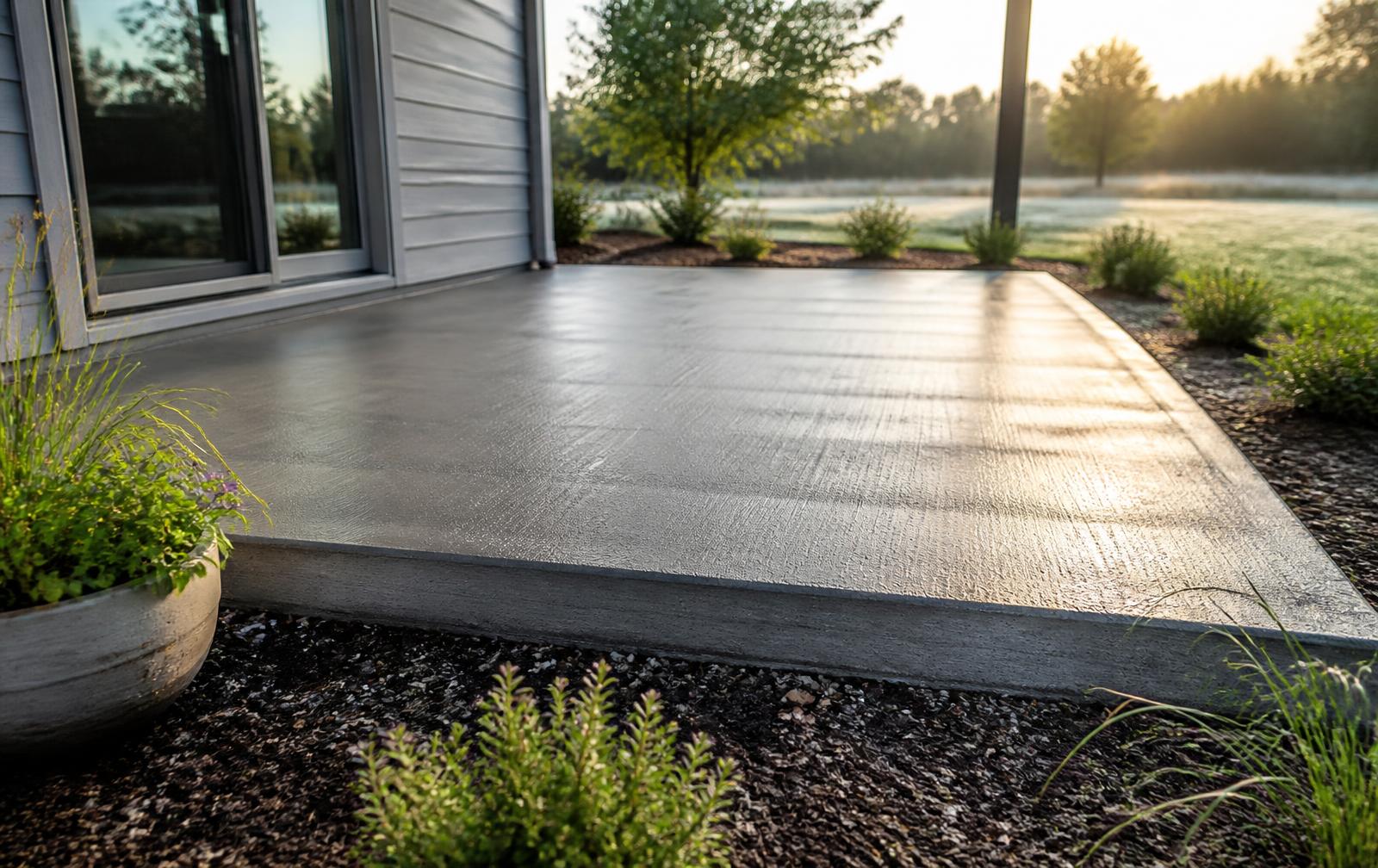 Concrete slab project estimated with DIY-Blueprint-Pro